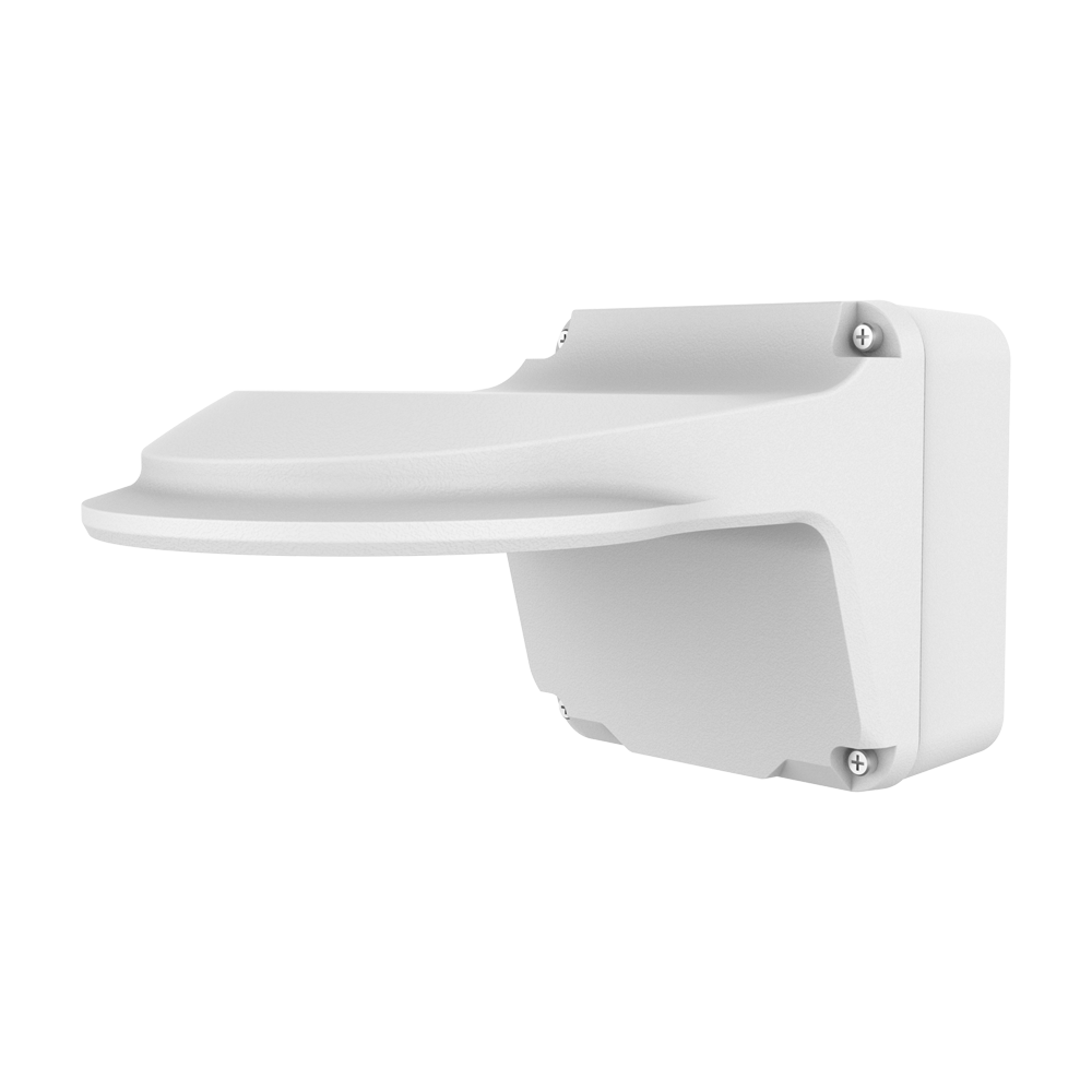 (UV-TR-JB07/WM03-F-IN-V2) Support mural - Boite de connexions - Adapté pour une utilisation extérieure - 128.mm(Al) x 126.2(An) x 235(Fo) - Compatible avec Uniview - Passage de câble