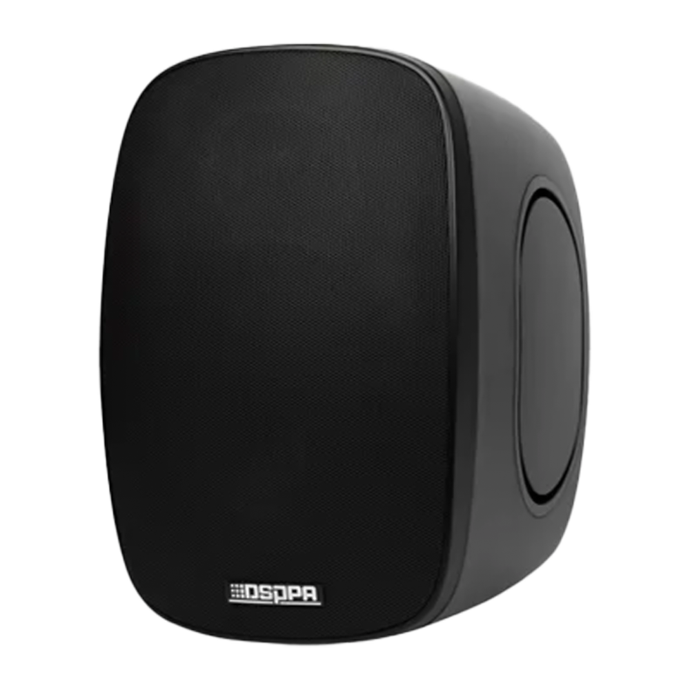 (DSPPA-DSP6035) Enceinte murale d'extérieur DSPPA - Ligne 100V et faible impédance 8Ω - 30W | Haut-parleur de graves PP 5,25" + Tweeter soie 1" - 86dB | 101dB SPL max | 70Hz-20kHz - Amplification des basses OBE | Couverture homogène - Imperméable IP66 | Design primé au Red Dot Award