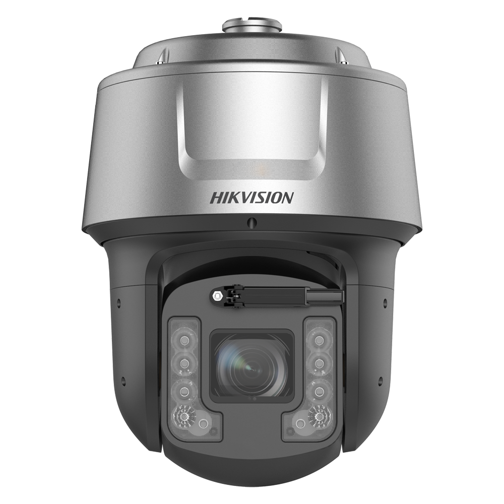 (DS-2DF7C442IXG2/LM-ELWY) Hikvision cámara motorizada IP gama SOLUTIONS - 4 Megapíxel (2688x1520) | IR 400 m | 100 fps - Lente 6~252 mm 42X | Hi-PoE | Smart Tracking - Wiper | Detección facial | LPR | 240º/s - IA large model AcuSense | Comparación de rostros - Alarmas | Audio | IP67 | IK10 | NEMA 4X