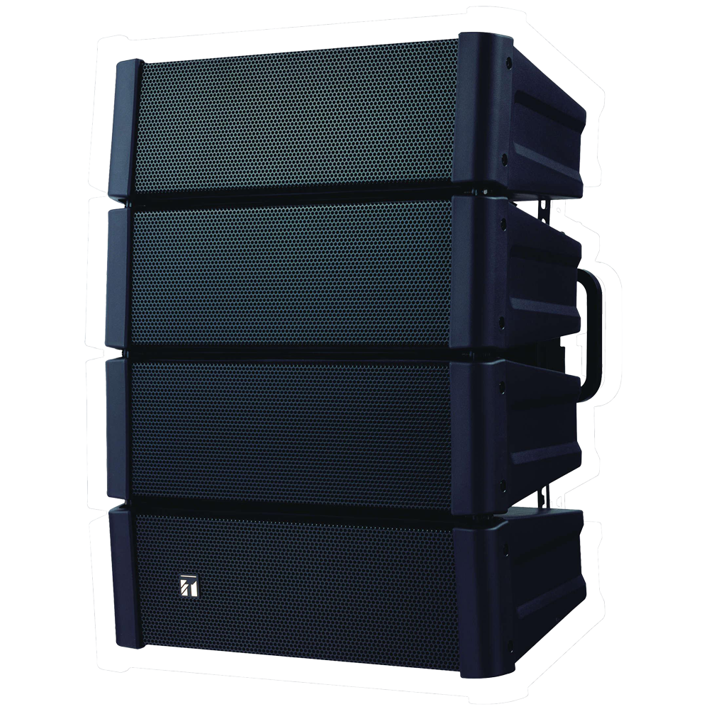 (TOA-HX-5B) TOA : système d'enceintes compact professionnel - Système 8Ω haute puissance 600W programme - 4 modules acoustiques | directivité variable - 96–99 dB | 70–20 kHz réponse étendue - Boîtier en PP | grille en acier traité - Installation murale ou suspension professionnelle