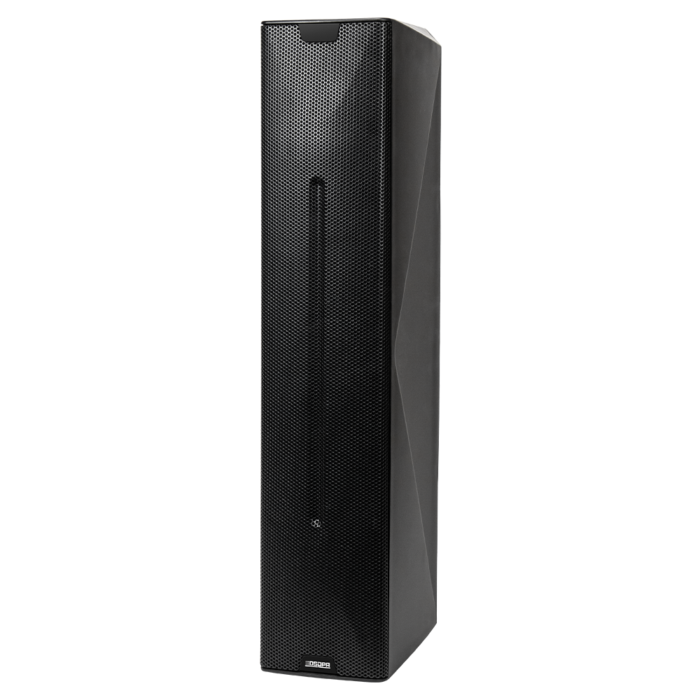 (DSPPA-DSP4130A) Colonne acoustique active DSPPA
 - Amplificateur intégré de classe D
 - 130W RMS | Array 4x3" + Tweeter 1"
 - 95dB | 113dB SPL max | 80Hz-20kHz
 - Boîtier à haute rigidité | Filtre passe-haut
 - Salles audiovisuelles | Événements | Hôtellerie