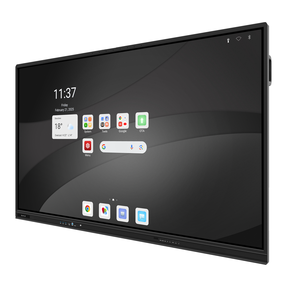 (IB-TE-MP-55E1-V4) Moniteur interactif 55" - Résolution 4K - Android 14 - Processeur quadricœur - 8 Go de RAM et 128 Go de ROM - Tableau de microphones