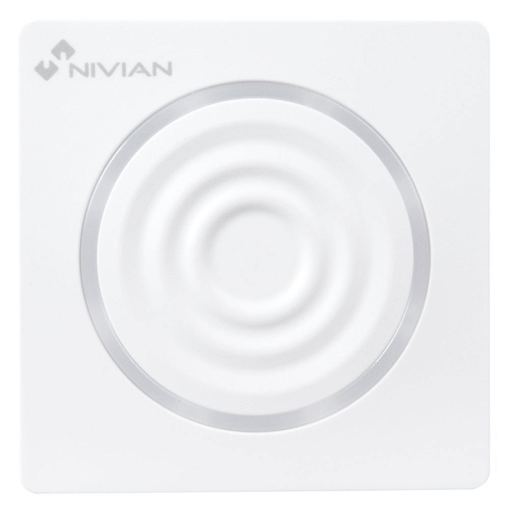 (NVS-S6BO1) Nivian Smart - Sirène pour intèrieure - Batterie de secours - Lumière d'avertissement / Sirène 90 dB - Sans fil 433 MHz - Compatible avec la centrale d'alarme Nivian Smart