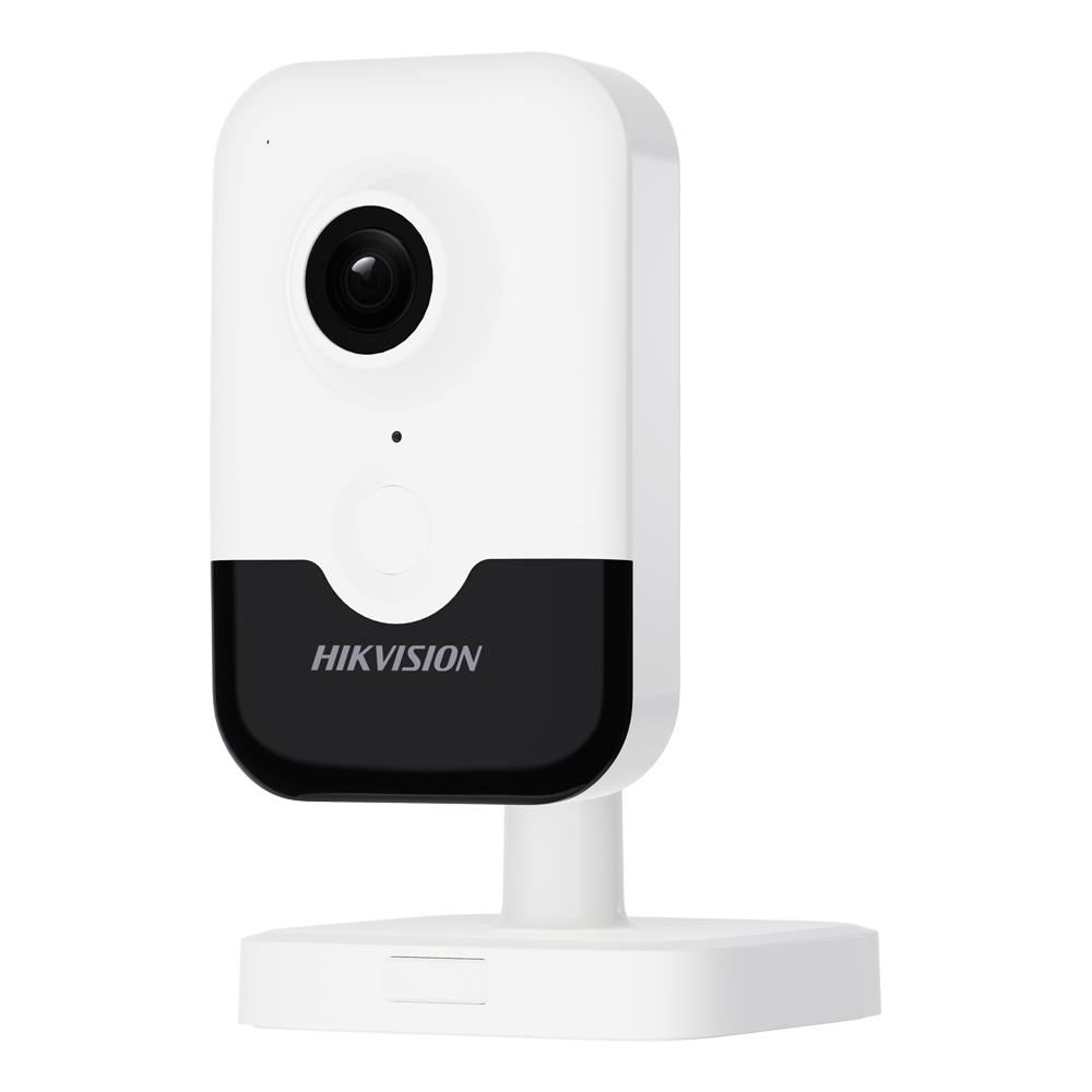 [DS-2CD2423G2-IW(2.8mm)(W)] (DS-2CD2423G2-IW(2.8mm)(W)) Caméra Cube IP gamme PRO - Résolution 2 Mégapixel (1920x1080) - Objectif 2.8 mm | Wi-Fi IEEE802.11b/g/n | PoE - Portée IR 10 m | Microphone et haut-parleur intégrés - Emplacement pour carte MicroSD jusqu'à 512 Go - Détection de mouvement: classification des personnes