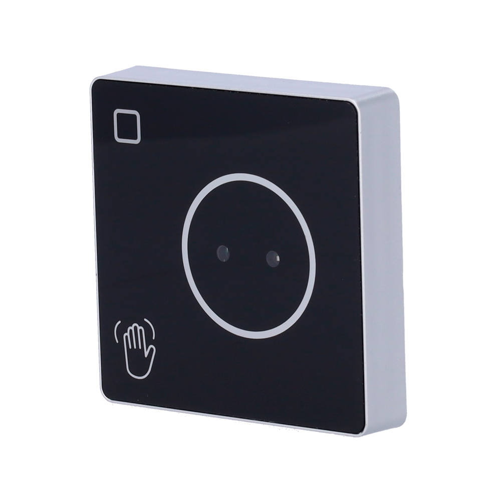 (EXITBUTTON309-WIFI) Bouton de sortie sans contact Bluetooth - Capteur infrarouge avec LED indicateur - Testé 1.000.000 usages Tuya Smart APP - NO/NF/COM | Surface - Dimensions 86 (H) x 86 (L) x 16 (P) mm - Fabriqué en plastique
