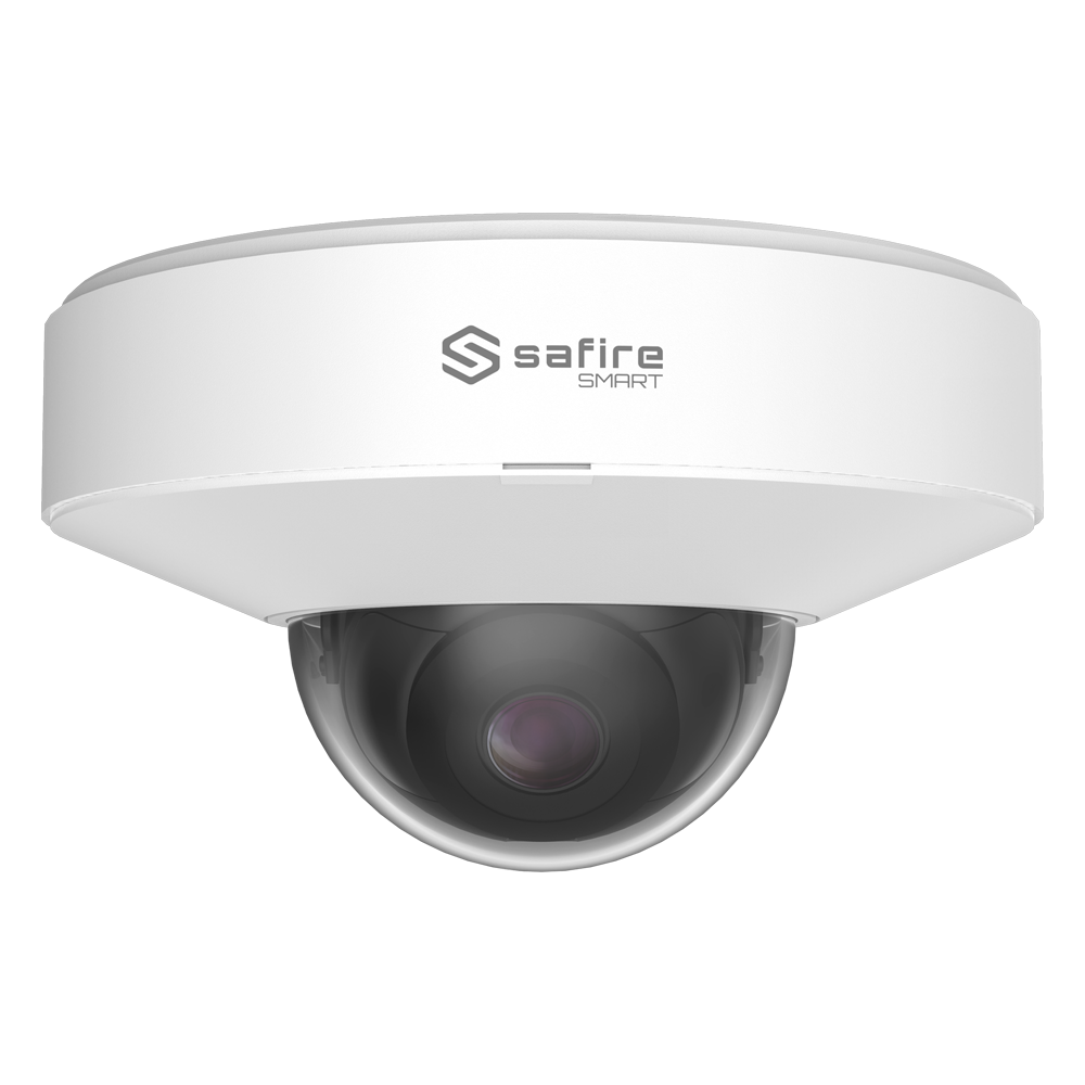 (SF-IPD050A-4E2) Caméra dôme IP gamme E Intelligence Artificielle - Résolution 4 Mpx (2592x1520) [%VAR%] - Objectif 2.8 mm | Audio | IR 20m - IA: Classification des personnes et des véhicules - Degré de protection IP67 &amp; IK10 - PoE (IEEE802.3af)