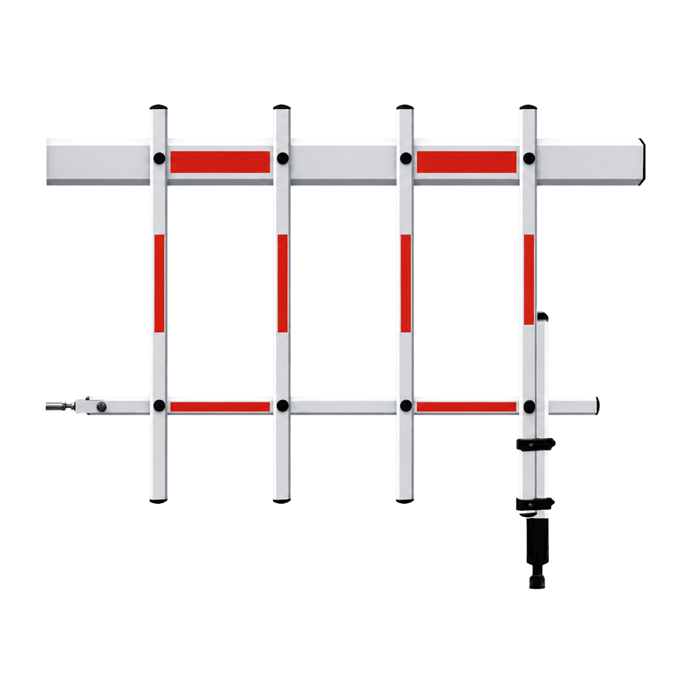 (PB-BOOM-FENCE-4M) Bras de barrière pour parking - Compatible avec PB-PARKBARRIER PRO et ULTRA - Longueur de la barrière : 4 m - Fabriqué en aluminium - Installation simple