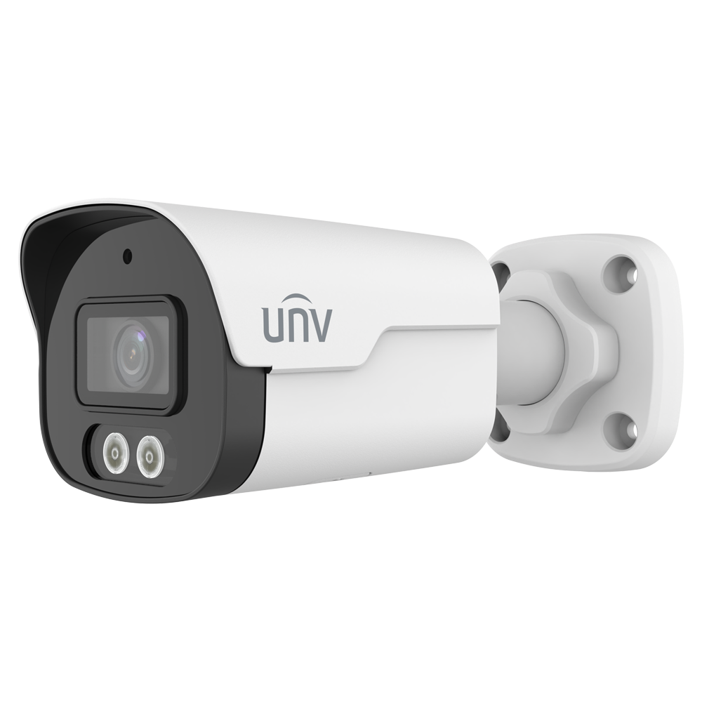 [UV-IPC2124SB-ADF28KM-DL-I1] (UV-IPC2124SB-ADF28KM-DL-I1) Cámara Bullet IP Uniview - Gama Prime - 4 MP | Lente 2.8 mm | microSD 512 GB - IR 40 m | Luz Blanca 40 m | WDR 120 dB - Conteo de personas - PoE | UMD | SIP | IP67  - Reset | Micrófono