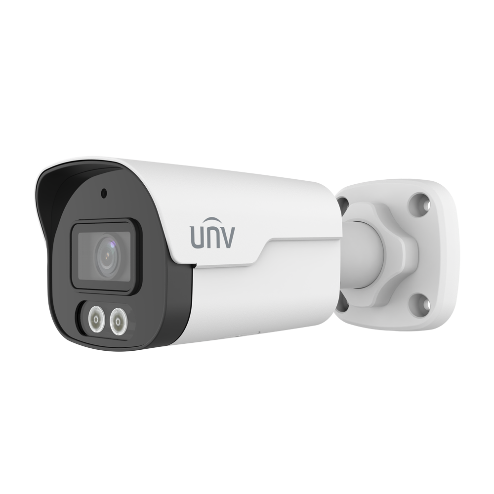[UV-IPC2126SB-ADF28KM-DL-I1] (UV-IPC2126SB-ADF28KM-DL-I1) Cámara Bullet IP Uniview - Gama Prime - 6 MP | Lente 2.8 mm | microSD 512 GB - IR 40 m | Luz Blanca 40 m | WDR 120 dB - Wise-ISP | Conteo de personas - PoE | UMD | SIP | IP67  - Reset | Micrófono