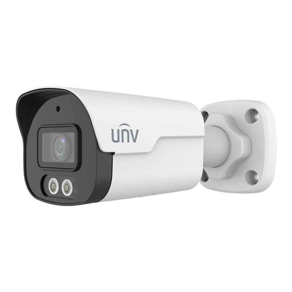 [UV-IPC2128SB-ADF28KM-DL-I1] (UV-IPC2128SB-ADF28KM-DL-I1) Cámara Bullet IP Uniview - Gama Prime - 8 MP | Lente 2.8 mm | microSD 512 GB - IR 40 m | Luz Blanca 40 m | WDR 120 dB - Wise-ISP | Conteo de personas - PoE | UMD | SIP | IP67  - Reset | Micrófono