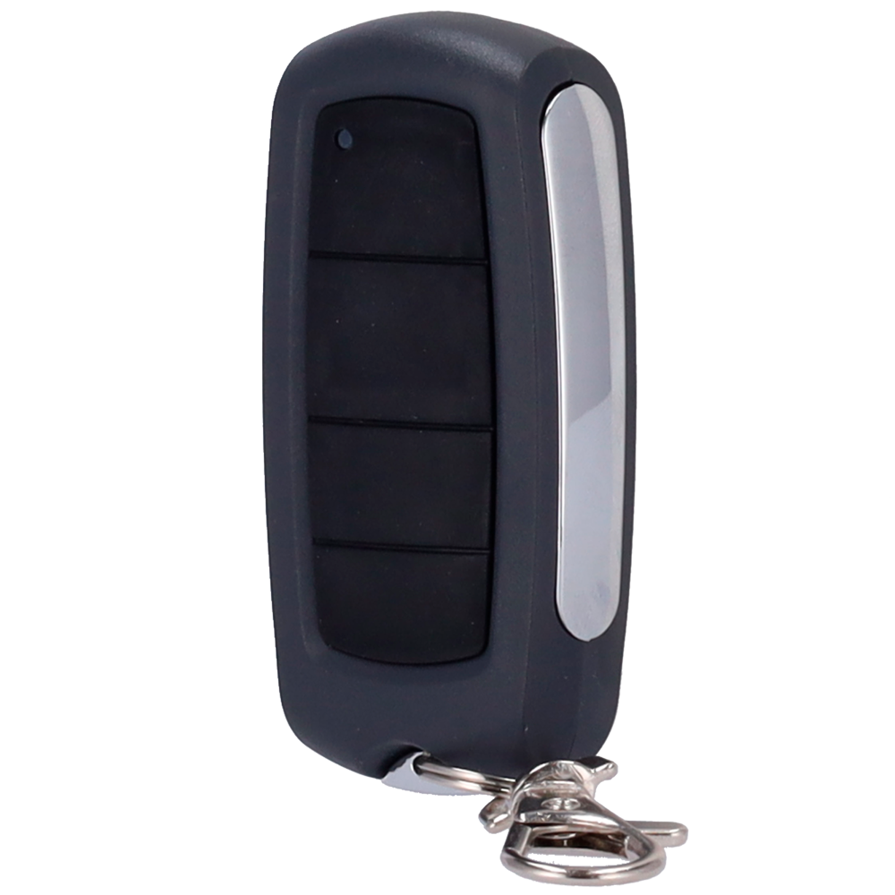 (PB-GATEOPENER-REMOTECONTROL-BL360ENC) Télécommande pour l'automatisme - 4 boutons pour l'établissement de liens vers des automatisations - Fonctions d'ouverture, d'arrêt et de fermeture - Alimentation CR2025 3V - Compatible avec PB-GATEOPENER-BL360ENC