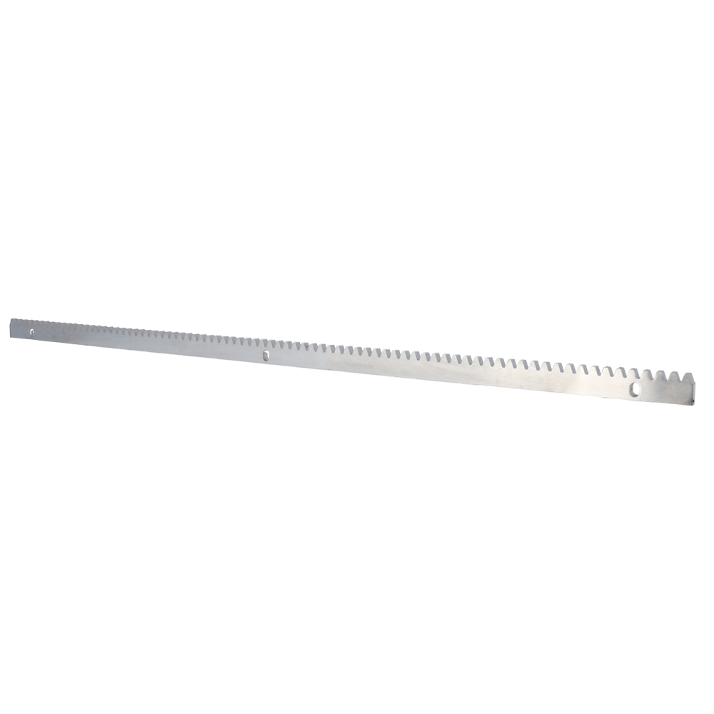 [PB-GATEOPENER-STEELRACK10] (PB-GATEOPENER-STEELRACK10) Crémaillère pour l'automatisation - Roue dentée M4 - Dimensions: 1000 (L) x 30 (H) x 10 (Pr) mm - Fabriqué en acier inoxydable - Compatible avec PB-GATEOPENER