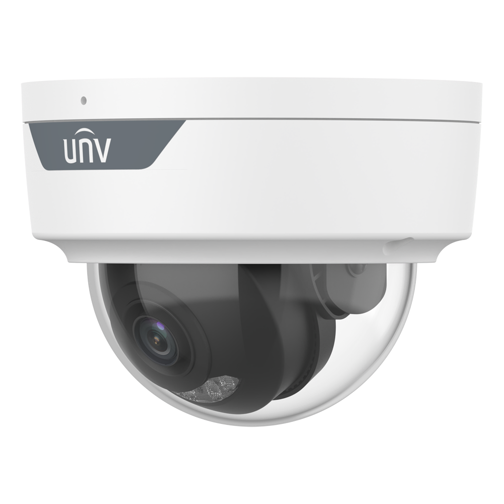 [UV-IPC324SB-ADF28KM-DL-I1] (UV-IPC324SB-ADF28KM-DL-I1) Caméra dôme IP Uniview - Gamme Prime - 4 MP | Objectif 2.8 mm | microSD 512 Go - IR 30m | Lumière blanche 30 m | WDR 120 dB  - Wise-ISP | Analyse statistique - PoE | SIP | UMD | IP67 | IK10 - Audio | Alarmes