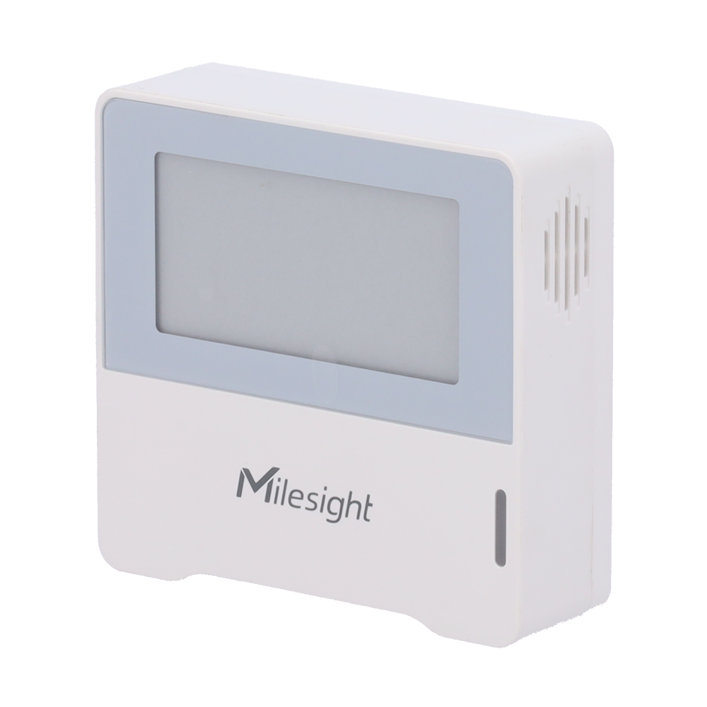 (MS-AM102-868M) Capteur Sensirion CMOSens température ±0,2 °C et humidité ±2 % - Écran e-ink 2,13" toujours visible sans consommation continue - Plus de 7 ans d'autonomie grâce à 2 piles au lithium remplaçables - Stockage local de 1.280 enregistrements avec retransmission - Mode veille programmable pour économiser la batterie - Configuration NFC sans contact depuis l'application mobile