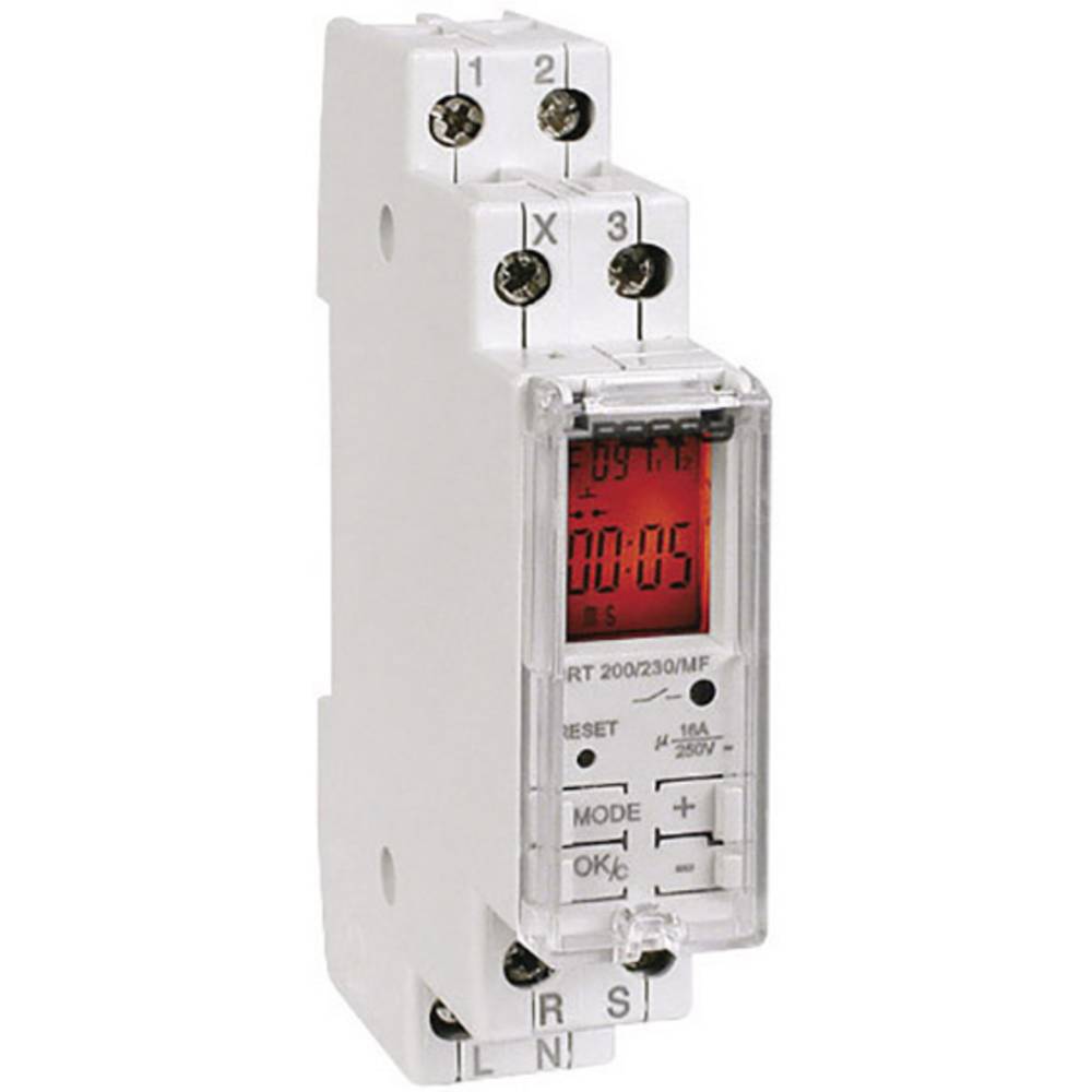 (GA-200MTMF) Relais temporisé multifonction multitension afficheur LCD 1 DIN
