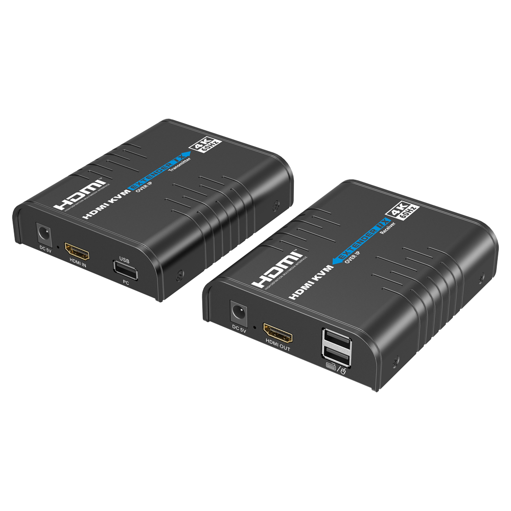 [HDMI-MATRIX-PRO-4K-KVM-L] (HDMI-MATRIX-PRO-4K-KVM-L) Matriz de señal HDMI IP - Permite NxM - Resolución 4K - Incluye 1 transmisor y 1 receptor - Función KVM