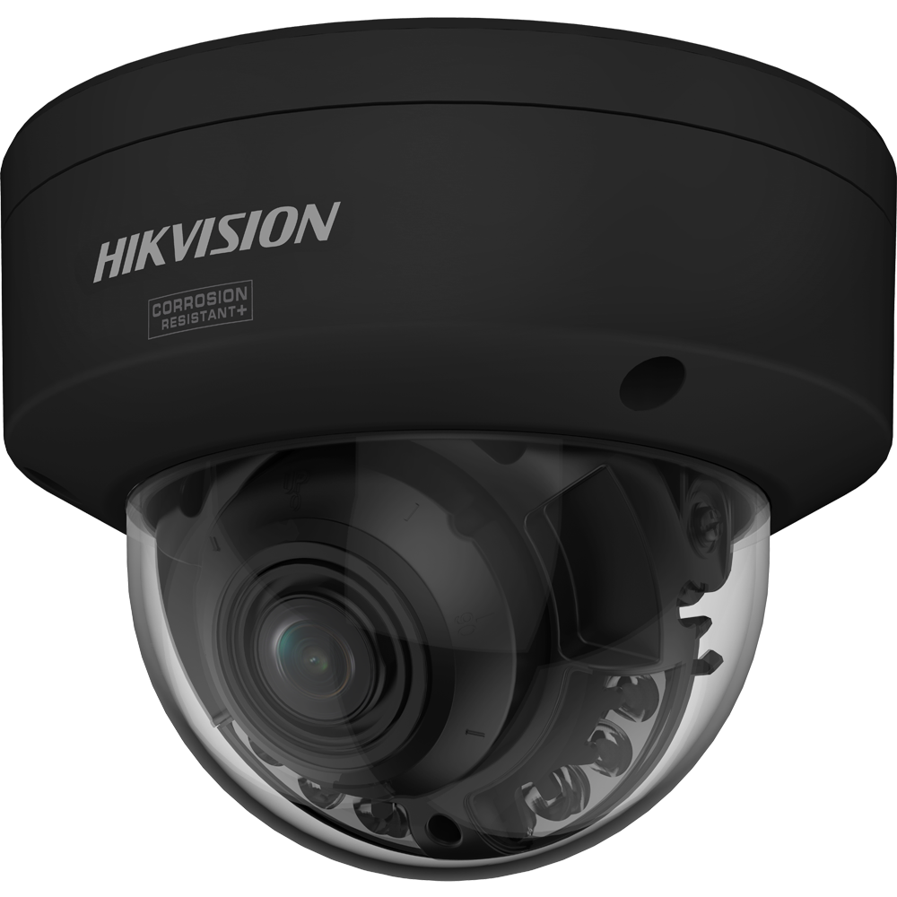 (DS-2CD2767G3T-LIZSY(2.8-12mm)/BLACK) Hikvision cámara IP Domo gama PRO ColorVu3.0 - Resolución 6 MPx (3200x1800) - Lente Motorizada 2.8~12 mm - ColorVu3.0: imagen a color HikAI-ISP F1.2 1/1.8" - AcuSense 3.0 | Luz híbrida 40 m | Face Capture - Alarmas | IP67 | IK10 | NEMA 4X | PoE
