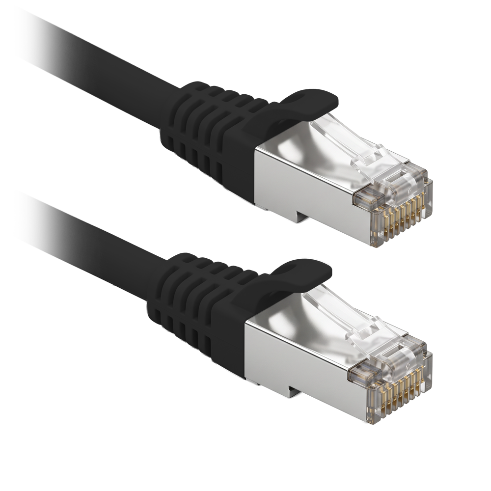 (FUTP6-5BK) Cable F/UTP de parcheo - Ethernet - Conectores RJ45 - Categoría 6 - 5 m - Color negro