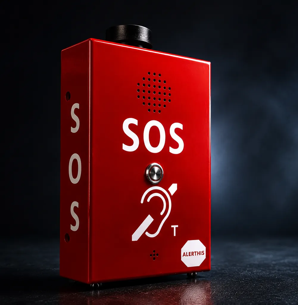 [ALERTHIS-MS70-INT] (ALERTHIS-MS70-INT) Borne d’appel d’urgence ERP MS70 Intérieure autonome destinée aux ERP et sites professionnels