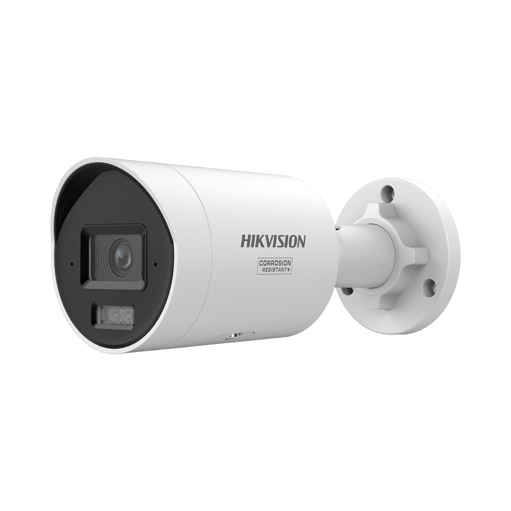 (DS-2CD2046G3-IZ2UY(2.8/4mm)) Caméra Bullet IP gamme PRO Hikvision - Résolution 4 Mpx (2688x1520) [%VAR%] - Deux objectifs en un 2.8/4 mm - Éclairage hybride 40 m | Double microphone | Capture du visage - Détection de mouvement 2.0 | AcuSense - IP67 | NEMA 4X | PoE+ | MicroSD