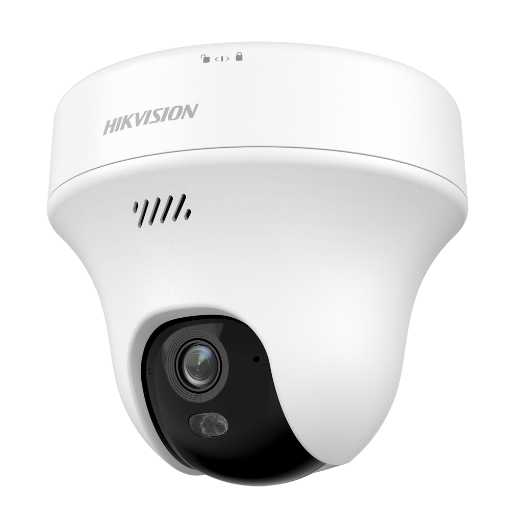 (DS-2CFWQ5(2.8mm)) Caméra IP PT de la gamme Value - Objectif 2.8 mm | Resolution 5 Mpx (2960x1664) - Éclairage hybride jusqu'à 10 m - Wi-Fi IEEE802.11b/g/n - Microphone et haut-parleur intégrés | DWDR - Détection de mouvement 2.0