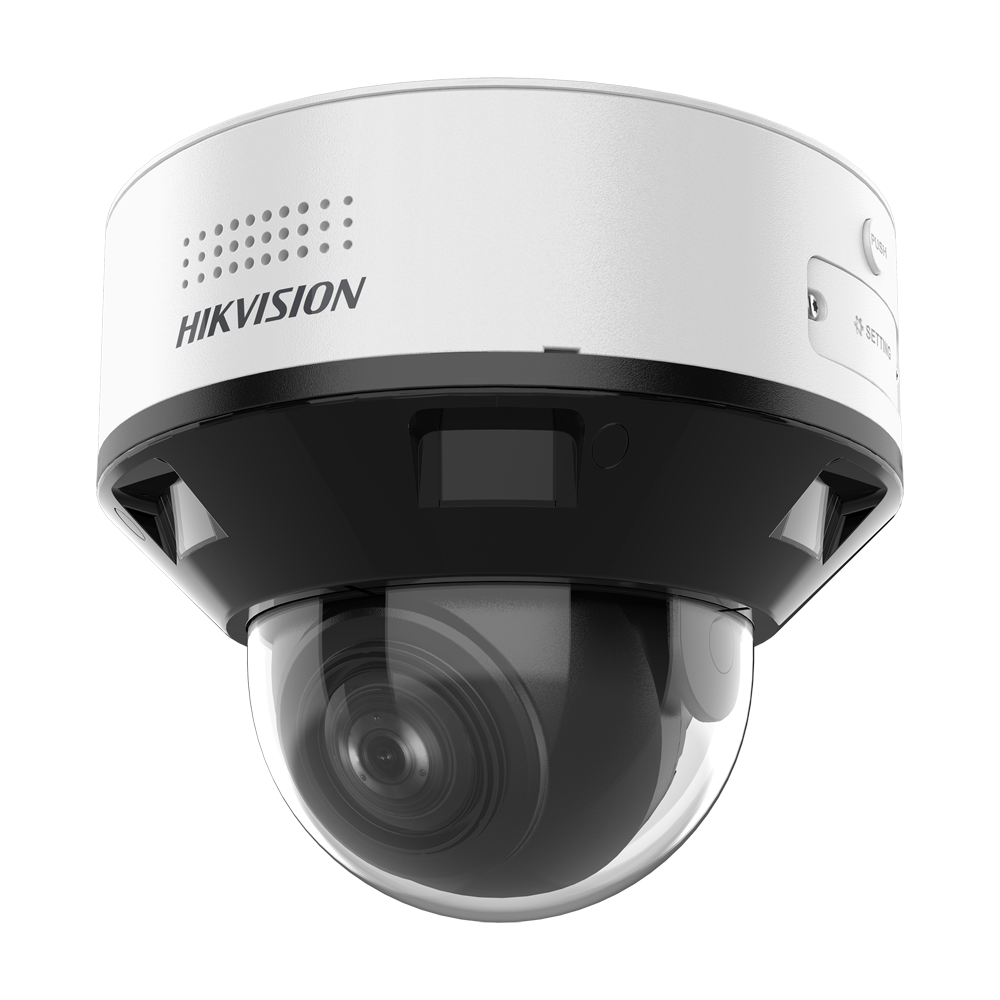 (iDS-2CD7547G2/P-XZHS(2.8-12mm)) Caméra dôme IP Hikvision de la gamme SOLUTIONS - Résolution 4 Mpx (2688x1520) [%VAR%]  - Objectif motorisé 2.8~12 mm | 5 flux - Détection des véhicules et gestion du trafic - Lumière hybride 40 m | Alarme | Audio | PoE+ - MicroSD | IP67 | IK10 | Chauffage | WDR (150dB)