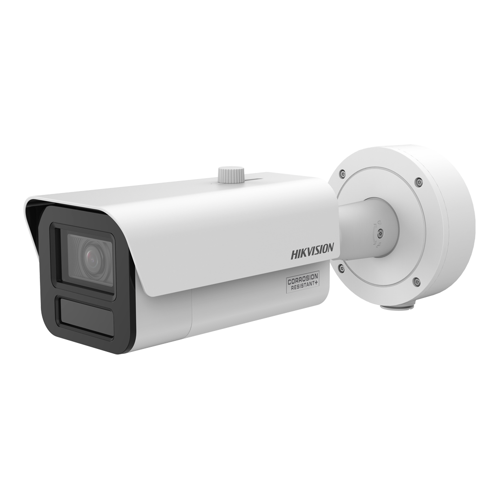 (iDS-2CD7A45G2-IZHSY(4.7-118mm)) Caméra Bullet IP gamme SOLUTIONS Hikvision - Résolution 4 Mpx (2688x1520) 100 fps - Objectif 4.7~118mm | MD2.0 | AcuSense - Alarme | Audio | Flux 5 | Capture du visage - IR 200 m | Fonctions intelligentes multiples - MicroSD | IP67 | IK10 |  résistant à la corrosion NEMA 4X