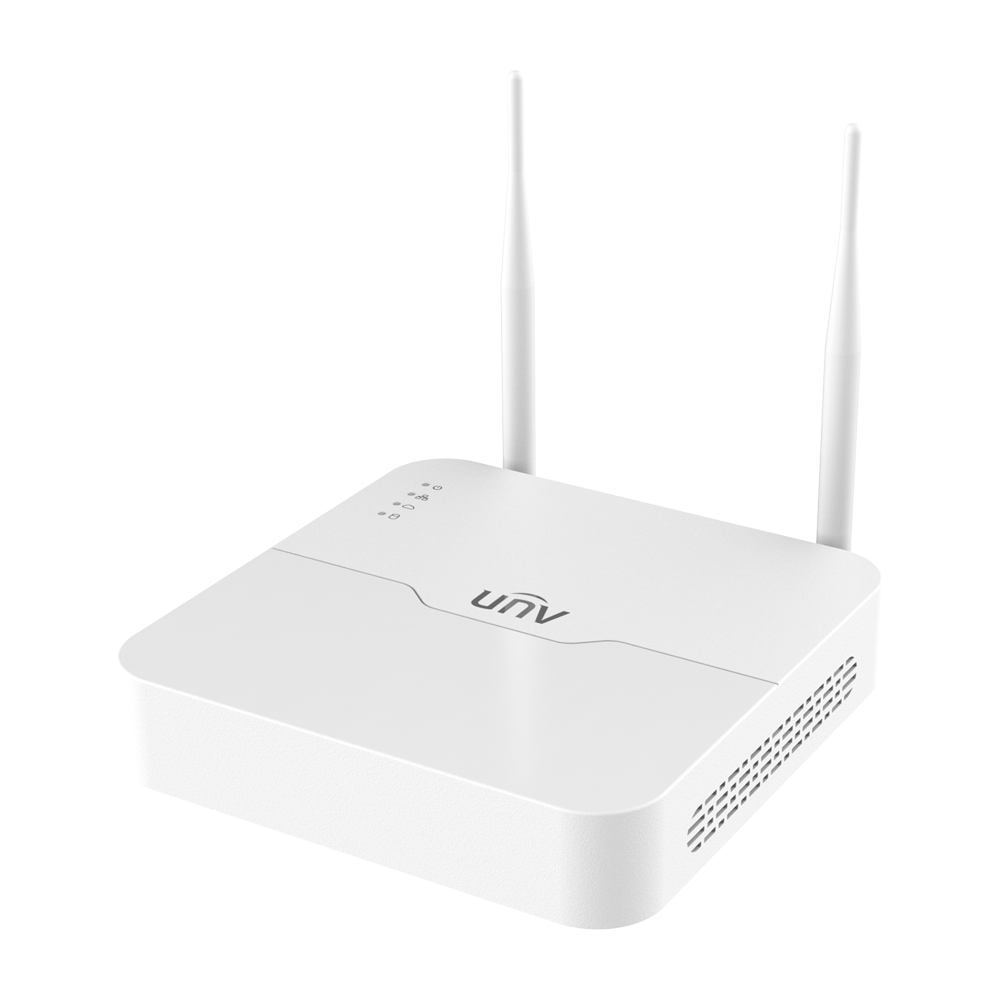 (UV-NVR301-08S4-LW) Enregistreur NVR Wi-Fi pour caméras IP - Gamme Easy - 8 CH vidéo  / Compression Ultra 265 - Résolution maximale 8 Mpx - Prise en charge des fonctions intelligentes - Support 1 disque dur