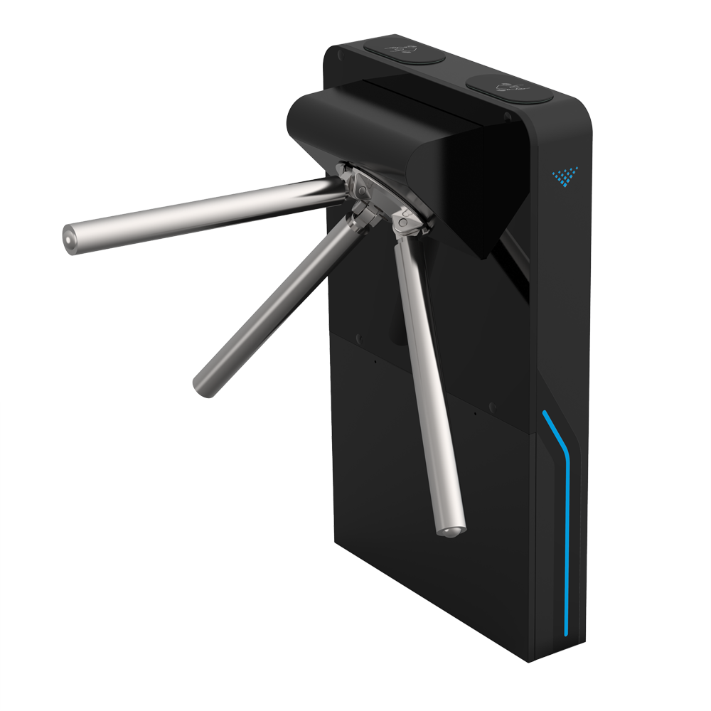 (TS-TRIPOD604) Tourniquet d'accès bidirectionnel - 3 bras rotatifs | Design compact - Horaires, alarmes et modes d'ouverture - Dimensions de passage 550 mm - Acier laminé à froid 1.5 mm - Compatible avec des systèmes tiers