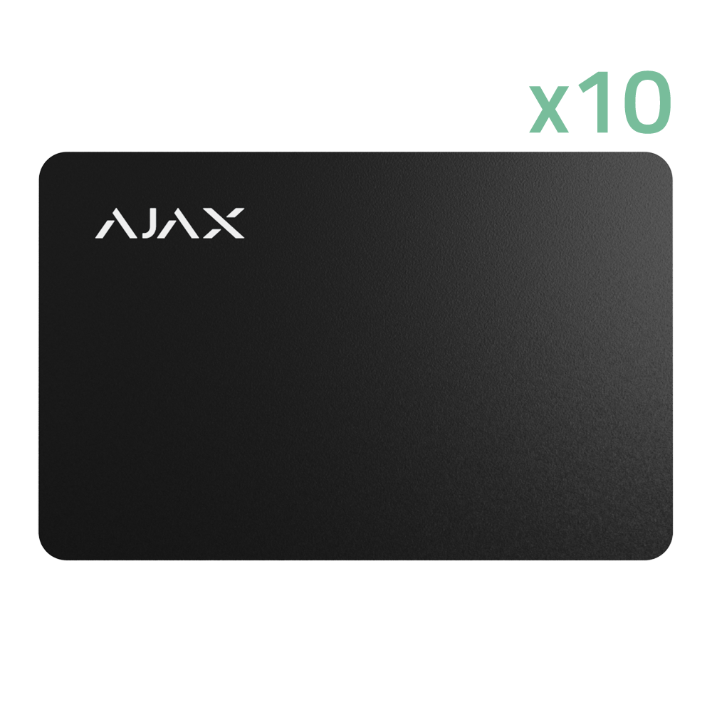 [10XAJ-PASS-B] (10XAJ-PASS-B) Carte d'accès sans contact - Technologe Mifare DESFire® - Compatible avec KeyPad Plus et KeyPad TouchScreen - Sécurité maximale et identification rapide des utilisateurs - Couleur noir