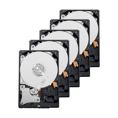 (10XHD10TB) Pack de disques durs - 10 unités - Western Digital - WD100PURX-78 - 10 TB de stockage - Spécial CCTV