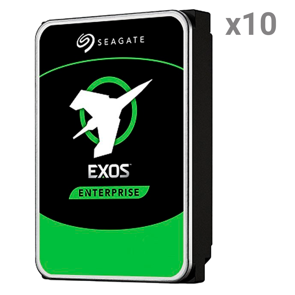 (10XHD8TB-S-ENTERPRISE) Disque dur Seagate - 10  unités | Capacité 8 To chacun - Interface SATA III 6 Gb/s - Modèle ST8000NM017B - Conçu pour 24/7/365 - Pour les serveurs de grande capacité