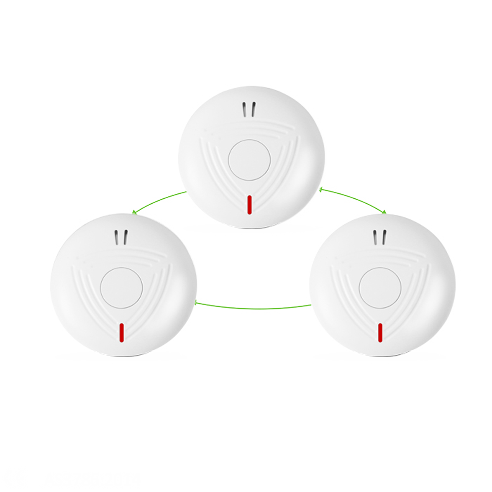 [3XANKA-762SI] (3XANKA-762SI) 3 détecteurs de fumée autonomes interconnectés - Permet de connecter plusieurs détecteurs par RF - Durée de vie de la batterie 10 ans - Témoin lumineux d'alarme - Alarme sonore 85 dB à 3m - Certifié EN 14604:2005