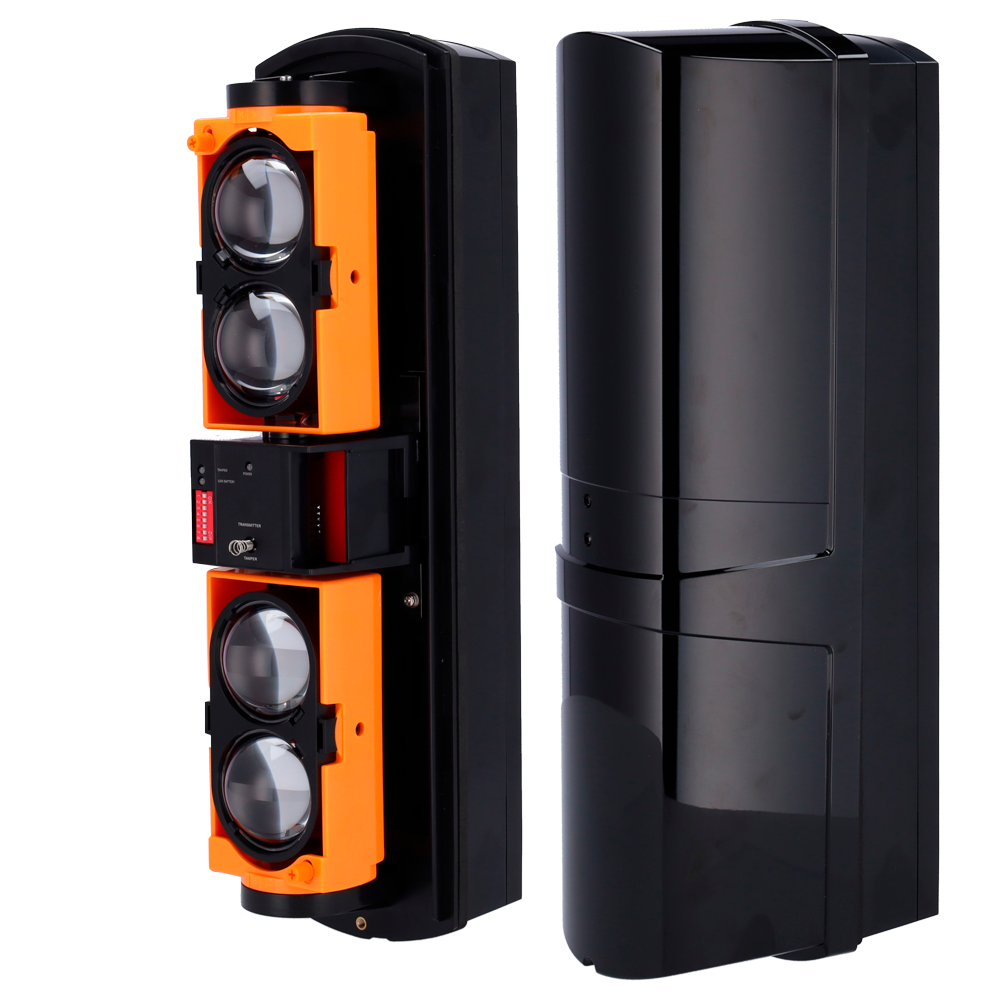 (ABH-100W) Détecteur de barrière par infrarouges  - Compatible avec l'émetteur ou DoorProtect Ajax - Câblé| 4 faisceaux | Fonction AND et OR - Portée max. de détection 100 / 300 m - Double tamper | Sortie d'alarme - Alimentation avec piles