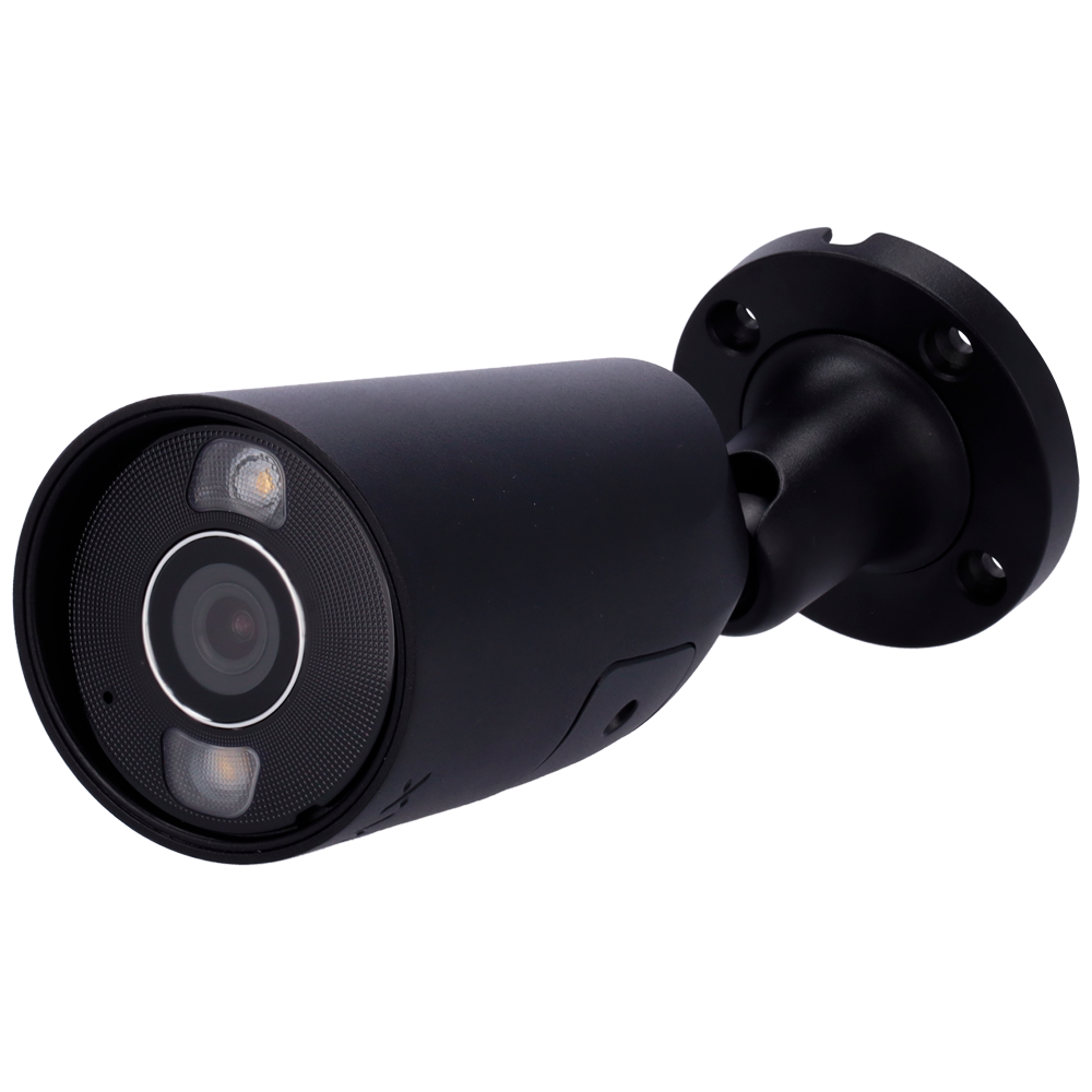 [AJ-BULLETCAM-8-0400-HL-B] (AJ-BULLETCAM-8-0400-HL-B) Caméra IP Bullet 8 Mégapixel Ajax - 1/2.7" Progressive Scan CMOS - Objectif 4 mm | Emplacement MicroSD jusqu'à 256GB mm - IR 50m | Lumière blanche 50 m | PoE 802.3at/af - Avec l'intelligence artificielle - Couleur noir