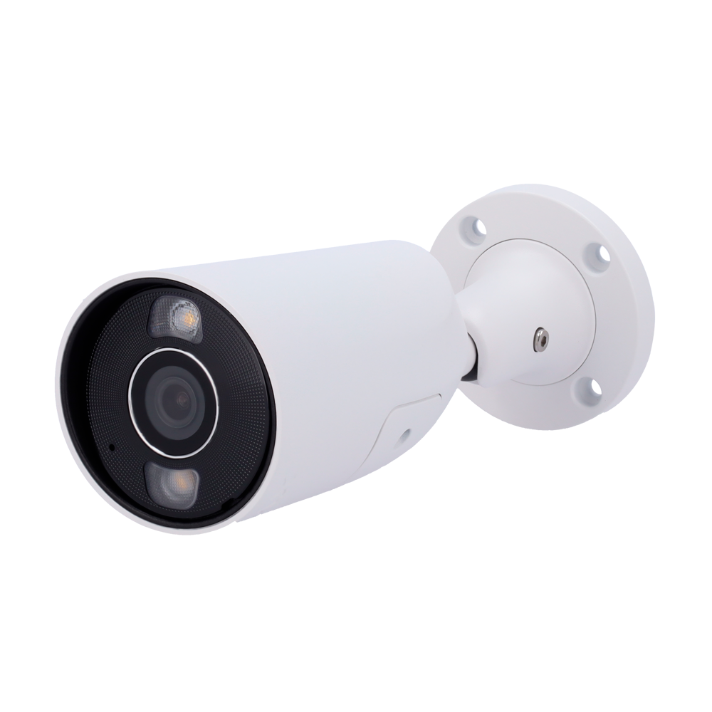 (AJ-BULLETCAM-8-0400-HL-W) Caméra IP Bullet 8 Mégapixel Ajax - 1/2.7" Progressive Scan CMOS - Objectif 4 mm | Emplacement MicroSD jusqu'à 256GB mm - IR 50m | Lumière blanche 50 m | PoE 802.3at/af - Avec l'intelligence artificielle - Couleur blanche