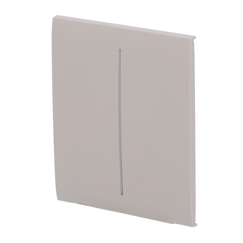 (AJ-CENTERBUTTON-2G-OLI) Panneau tactile pour double interrupteur d'éclairage  - Compatible avec AJ-LIGHTCORE-2G - Rétro-éclairage LED - Panneau tactile central sans contact - Couleur olive - Ajax - LightSwitch CenterButton