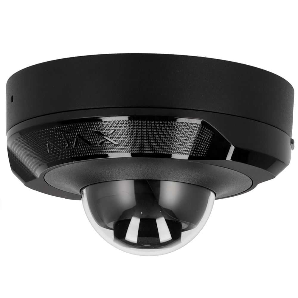 [AJ-DOMECAM-MINI-8-B] (AJ-DOMECAM-MINI-8-B) Caméra IP 8 Megapixel Ajax - Progressive Scan CMOS - Objectif 2.8 mm, MicroSD jusqu'à 256GB - LED IR Portée 15m, PoE 802.3at - Avec l'intelligence artificielle - Couleur Noir