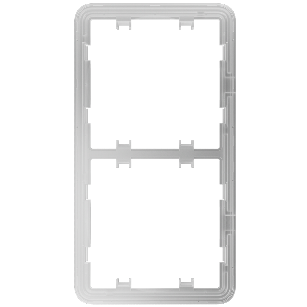 (AJ-FRAME-2-VERT) Cadre vertical pour deux dispositifs - Compatible avec AJ-SIDEBUTTON-...-VERT - AJ-SIDECOVER-...-VERT - Ajax - LightSwitch Vertical Frame (2 seats)