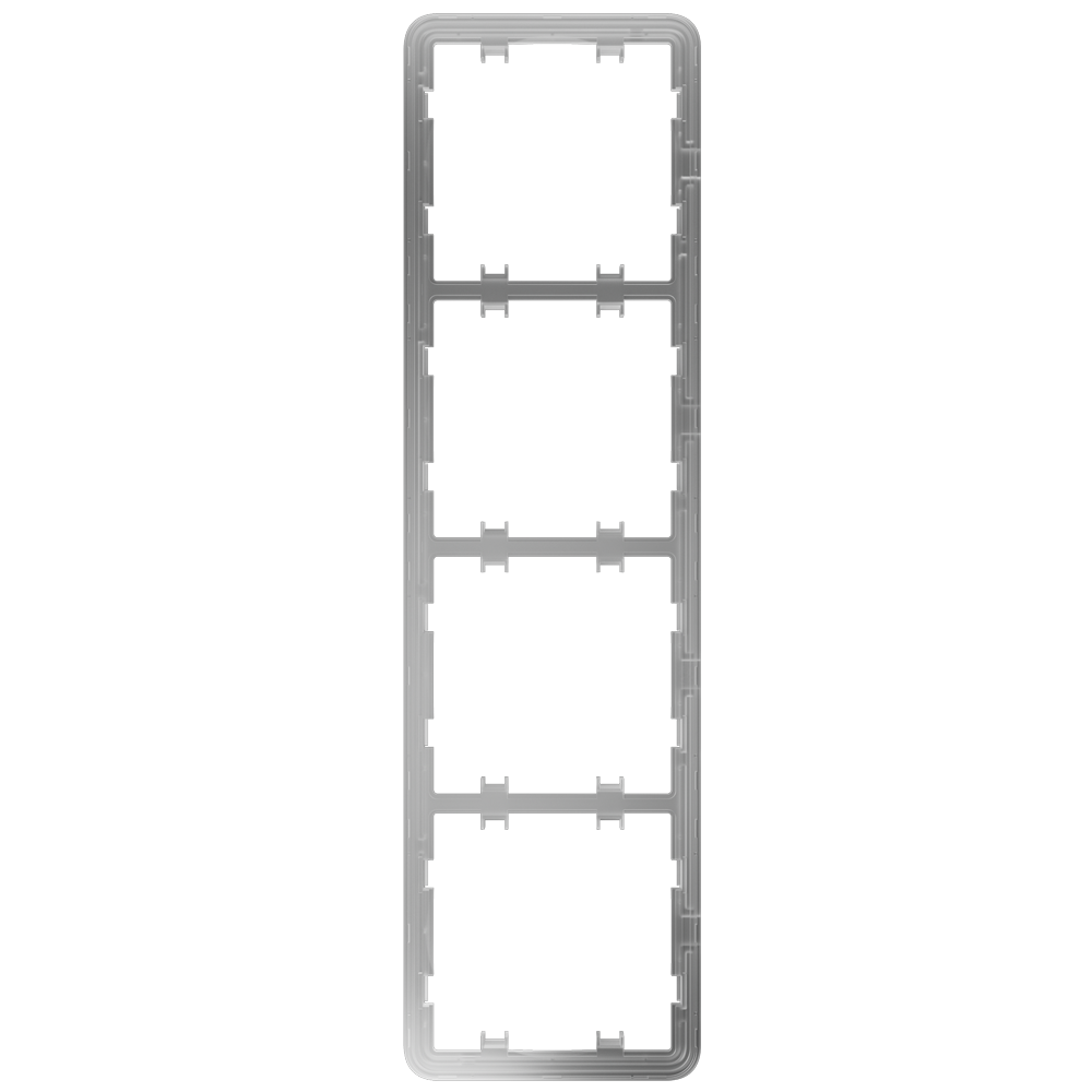 (AJ-FRAME-4-VERT) Cadre vertical pour quatre dispositifs - Compatible avec 2 x AJ-SIDEBUTTON-...-VERT - Compatible avec 2 x AJ-CENTERBUTTON-...-VERT - Ajax - LightSwitch Vertical Frame (4 seats)