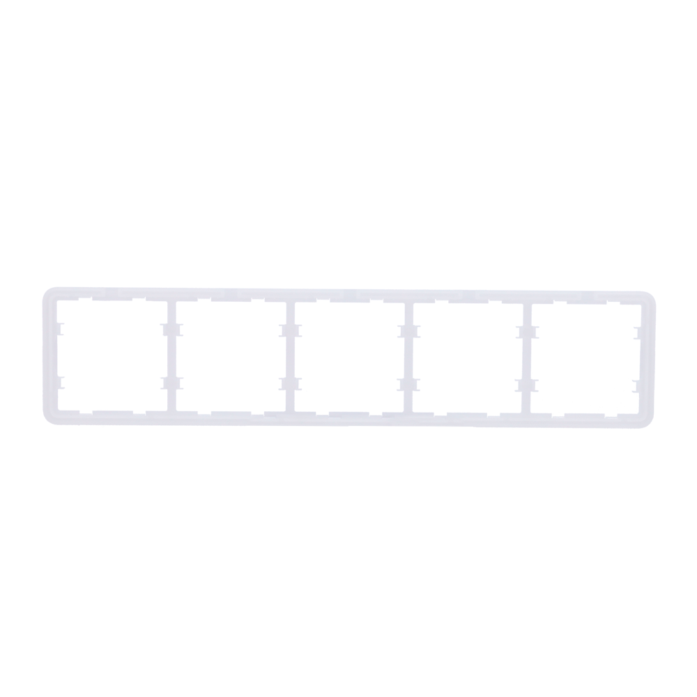 (AJ-FRAME-5) Cadre pour cinq dispositifs - Compatible avec 2 x AJ-SIDEBUTTON - Compatible avec 3 x AJ-CENTERBUTTON - Ajax - LightSwitch Frame (5 seats)