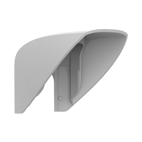 [AJ-HOOD] (AJ-HOOD) Visière pour détecteur extérieur - Compatible avec AJ-OUTDOORPROTECT-W - Convient pour une utilisation en extérieur - Couleur blanche