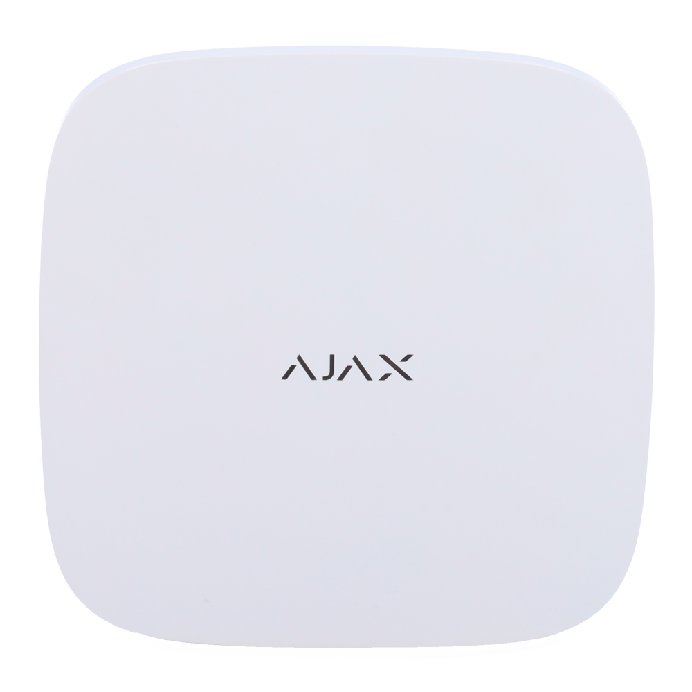 [AJ-HUB2-DC6V-W] (AJ-HUB2-DC6V-W) Centrale d'alarme professionnelle - Degré 2 - Communication Ethernet et double carte SIM GPRS - Sans fil 868 MHz Jeweller et Wings - Jusqu`à 100 dispositifs sans fil - Jusqu'à 9 groupes d'armement - Fonctionnement autonome 6 V DC - Application mobile et logiciel PC (jusqu'à 50 utilisateurs)