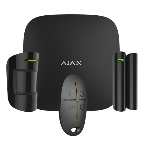 (AJ-HUBKIT-B) Kit d'alarme professionnelle - Certifié Grade 2 - Communication Ethernet et GPRS - Sans fil 868 MHz Jeweller - Jusqu'à 100 entrées sans fil - Application mobile et logiciel PC