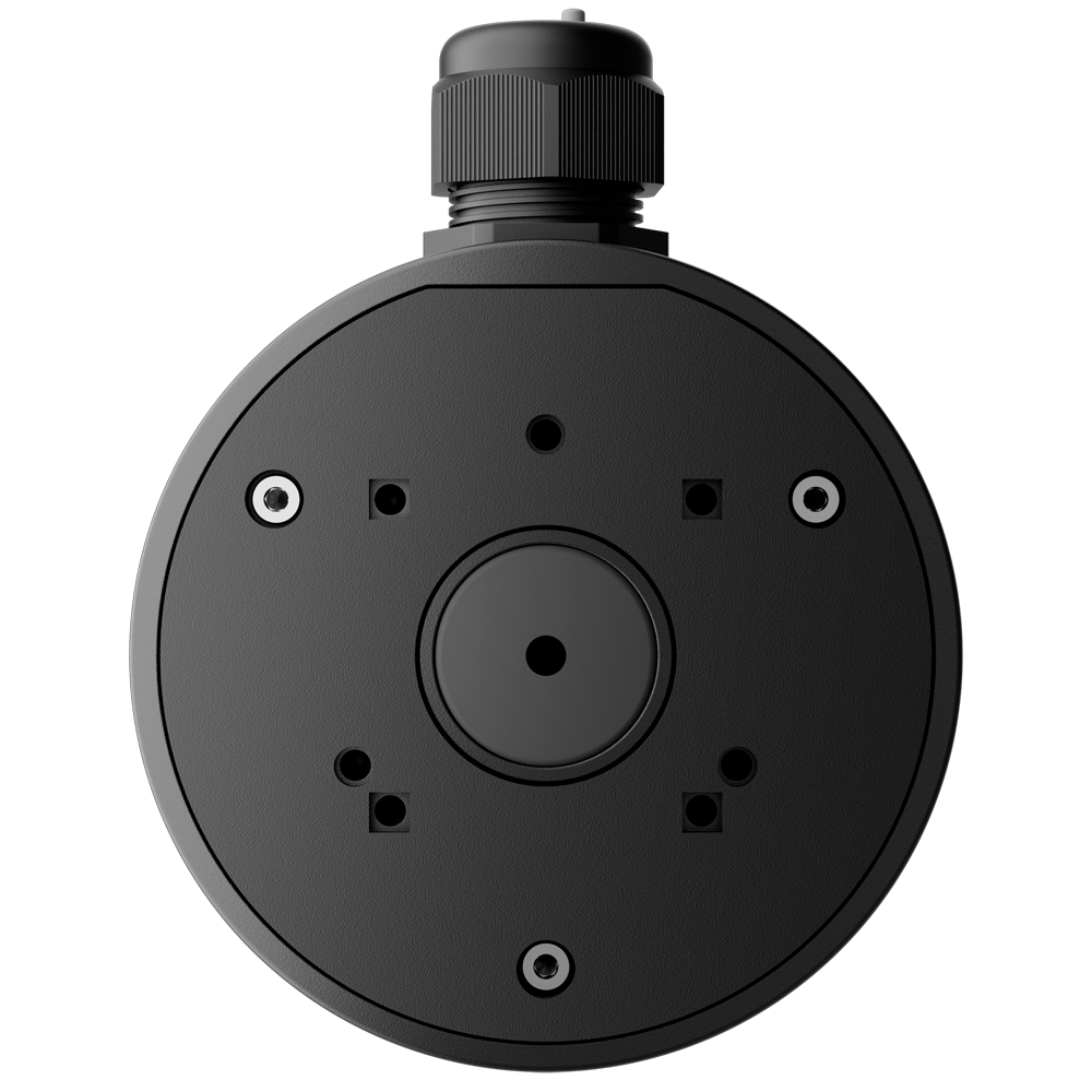 [AJ-JUNCTIONBOX-B] (AJ-JUNCTIONBOX-B) Boite de connexions - Pour les caméras Bullet, Dôme et Turret de Ajax - Convient pour une utilisation en extérieur - Installation dans un plafond ou un mur - Y compris le presse-étoupe - Couleur noir