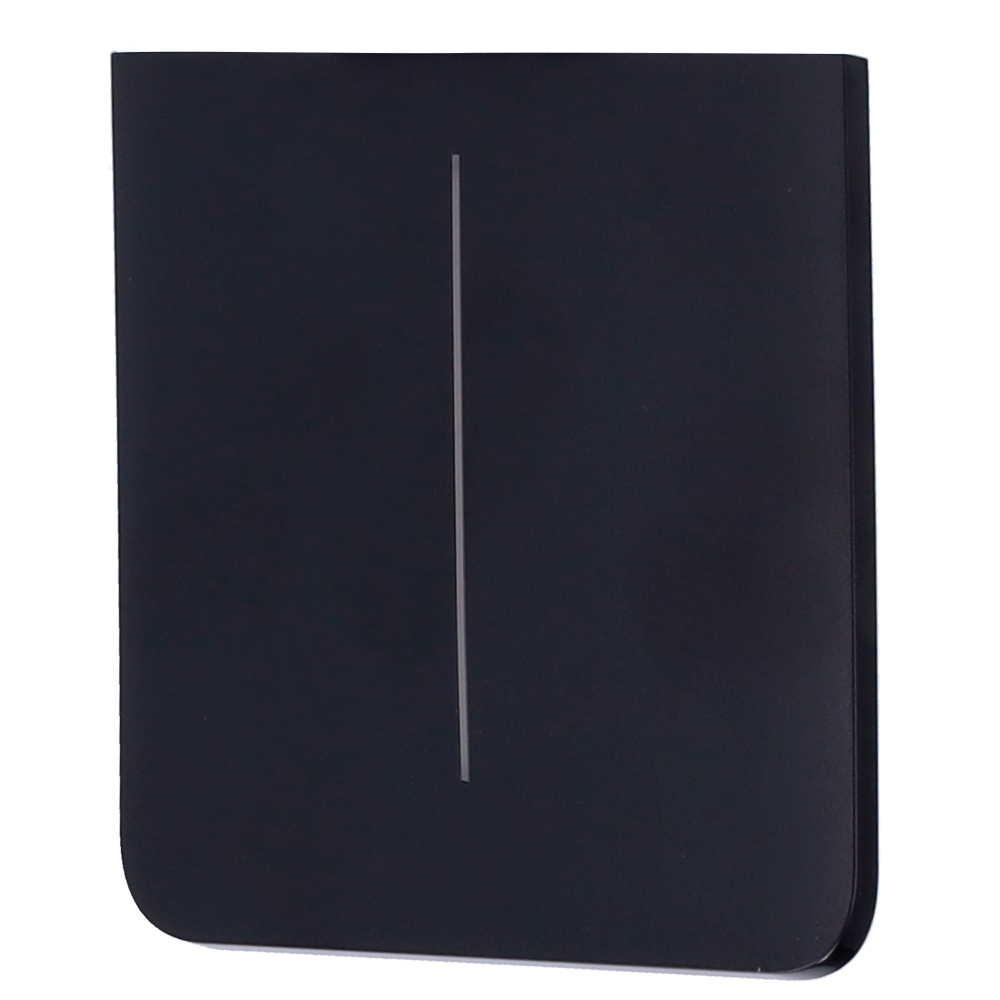 [AJ-SIDEBUTTON-2G-B-VERT] (AJ-SIDEBUTTON-2G-B-VERT) Panneau tactile pour double interrupteur d'éclairage - Compatible avec AJ-LIGHTCORE-2G-VERT - Rétro-éclairage LED - Panneau tactile latéral sans contact - Couleur noir - Ajax - LightSwitch SideButton Vertical