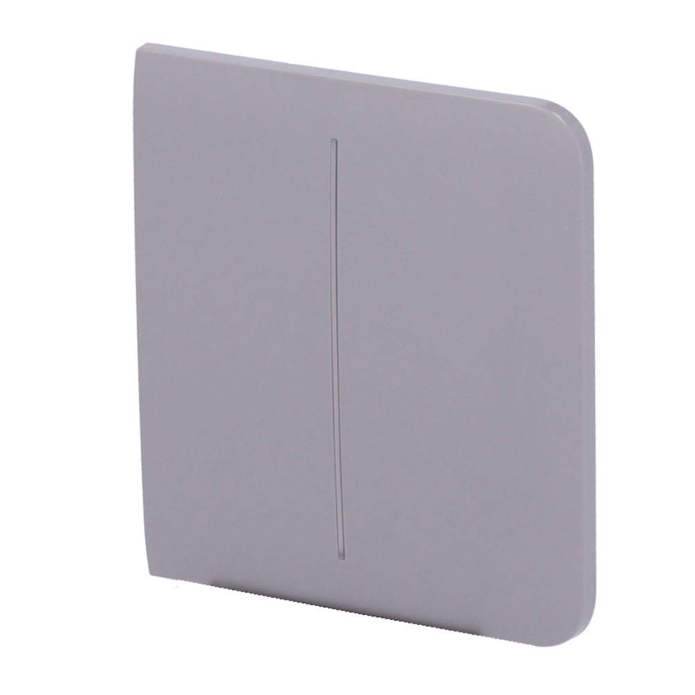 [AJ-SIDEBUTTON-2G-GRE] (AJ-SIDEBUTTON-2G-GRE) Panneau tactile pour double interrupteur d'éclairage - Compatible avec AJ-LIGHTCORE-2G - Rétro-éclairage LED - Panneau tactile latéral sans contact - Couleur Gris - Ajax - LightSwitch SideButton