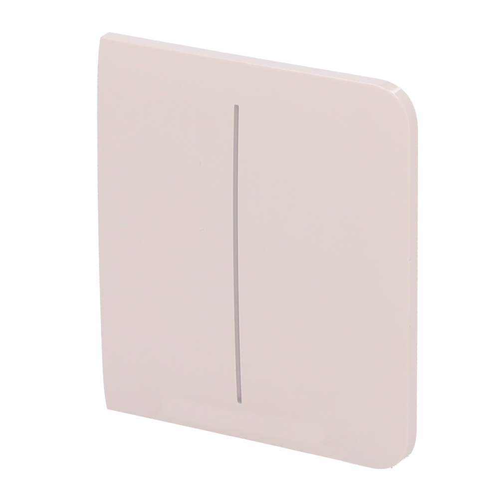 [AJ-SIDEBUTTON-2G-IVO] (AJ-SIDEBUTTON-2G-IVO) Panneau tactile pour double interrupteur d'éclairage - Compatible avec AJ-LIGHTCORE-2G - Rétro-éclairage LED - Panneau tactile latéral sans contact - Couleur ivoire - Ajax - LightSwitch SideButton
