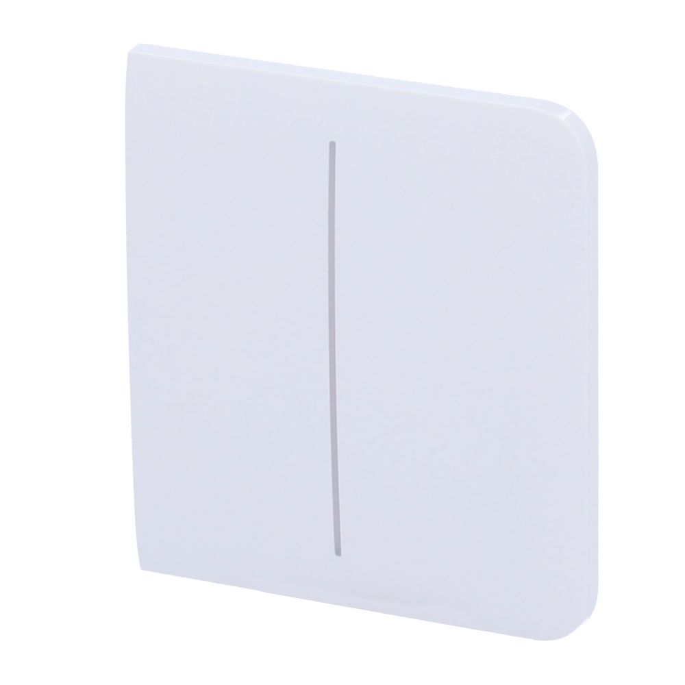 [AJ-SIDEBUTTON-2G-W] (AJ-SIDEBUTTON-2G-W) Panneau tactile pour double interrupteur d'éclairage - Compatible avec AJ-LIGHTCORE-2G - Rétro-éclairage LED - Panneau tactile latéral sans contact - Couleur blanche - Ajax - LightSwitch SideButton