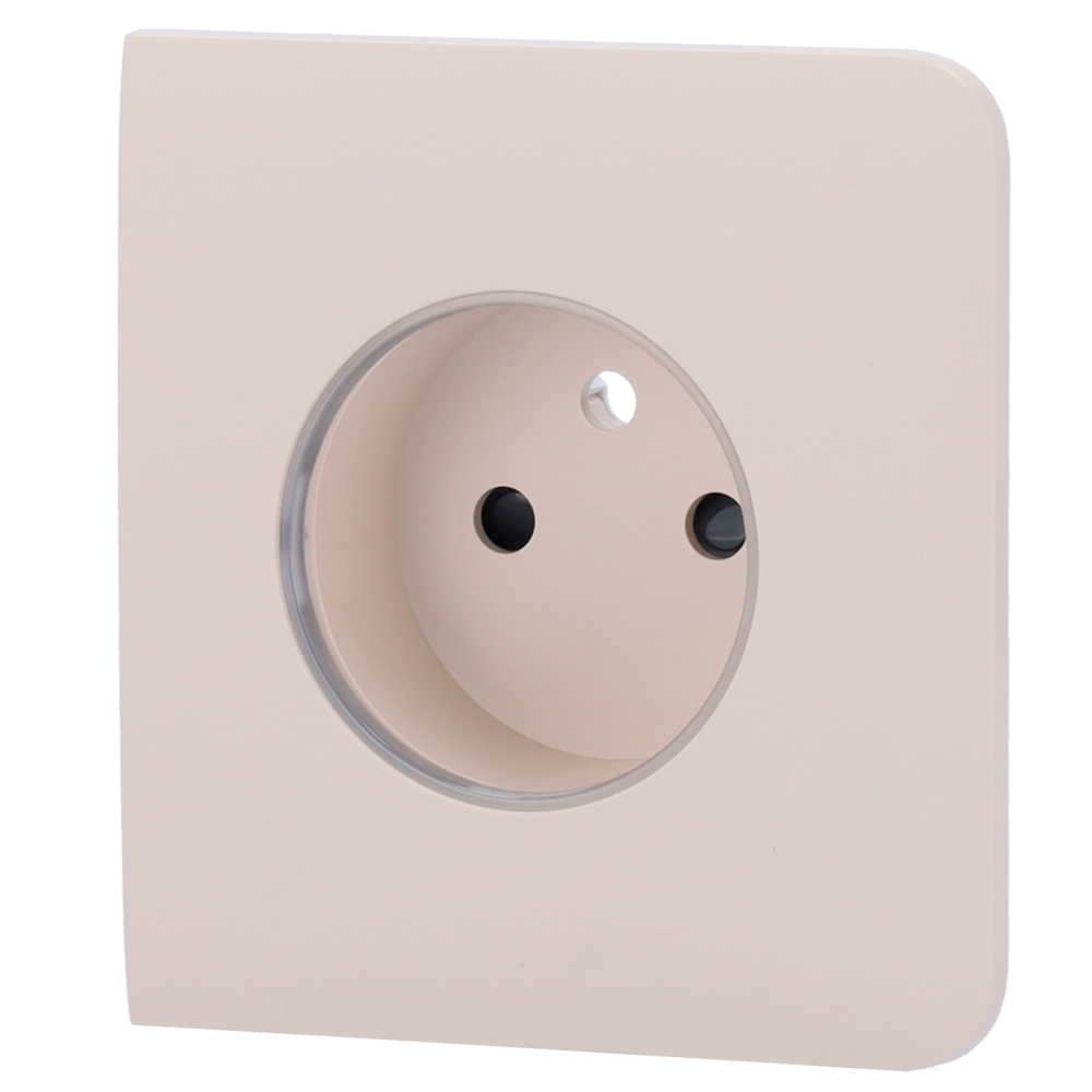 [AJ-SIDECOVER-SMART-E-IVO] (AJ-SIDECOVER-SMART-E-IVO) Cache-prise latéral pour fiche intelligente de type E - Compatible avec AJ-OUTLETCORE-SMART-E - Indicateur LED de l'état de la prise et de la consommation d'énergie - Bouton tactile pour la commande manuelle - Rétro alimentation LED - Couleur ivoire